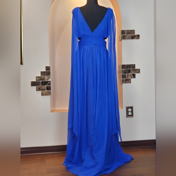 Aidan Mattox Royal Blue Special Ocassion Dress S-12 - Picture 6 of 10